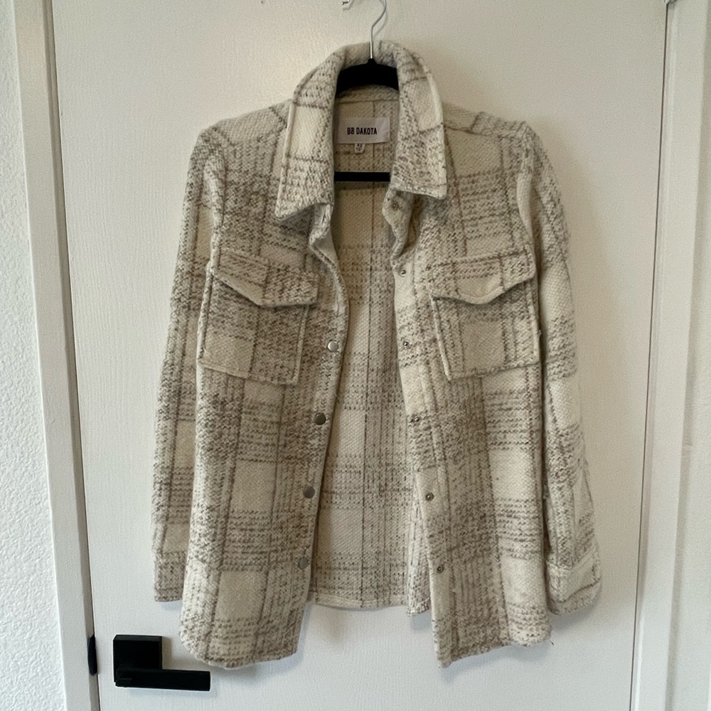 BB Dakota Plaid Shirt Jacket - XS